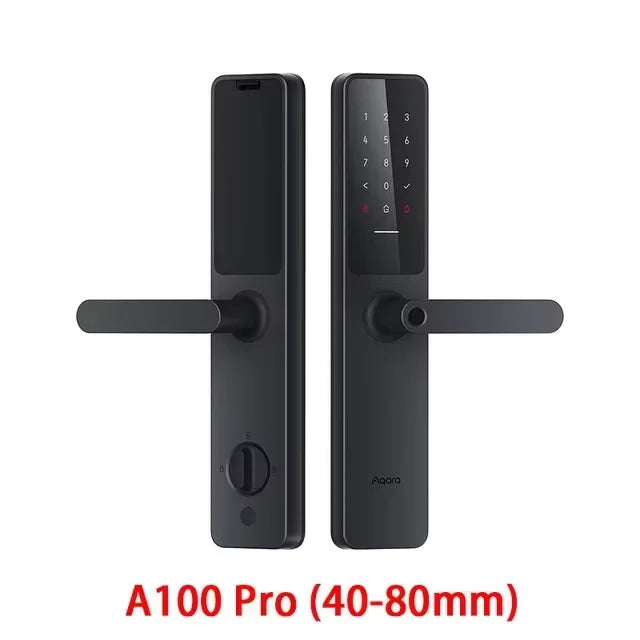 Aqara Smart Door Lock A100 Pro Zigbee Bluetooth 5.0 NFC Card Lock Bluetooth Smart Fingerprint Unlock Work with Apple Homekit Peaceful Pleasures Health and Wellness 40-80 mm