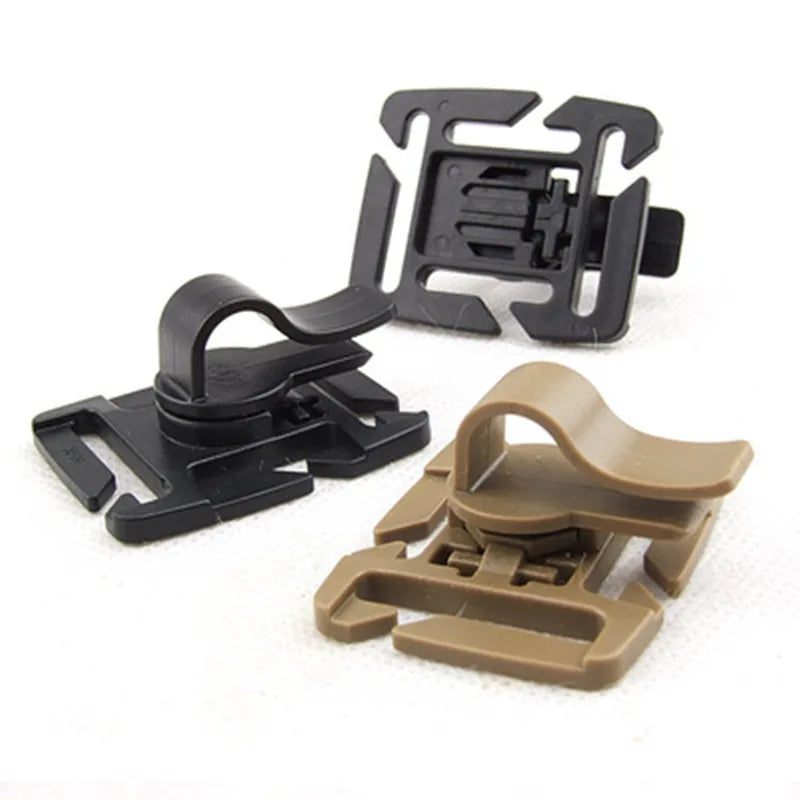 2-Pack Rotatable Hydration Tube Clip for MOLLE & CamelBak Packs Hydration Tube Clip Peaceful Pleasures Health and Wellness