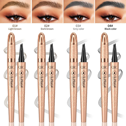 QIC 4-Tip Microblading Eyebrow Pen – Waterproof, 4 Colors Microblading Eyebrow Pen Oasis Select