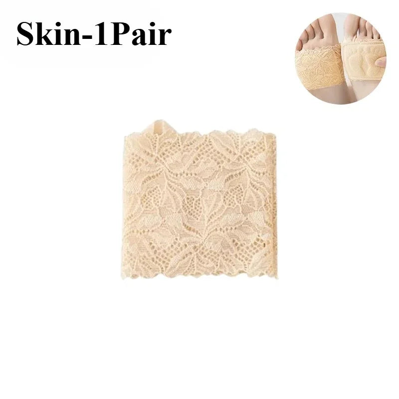 Women's Non-Slip Invisible Half Sole Socks for High Heels