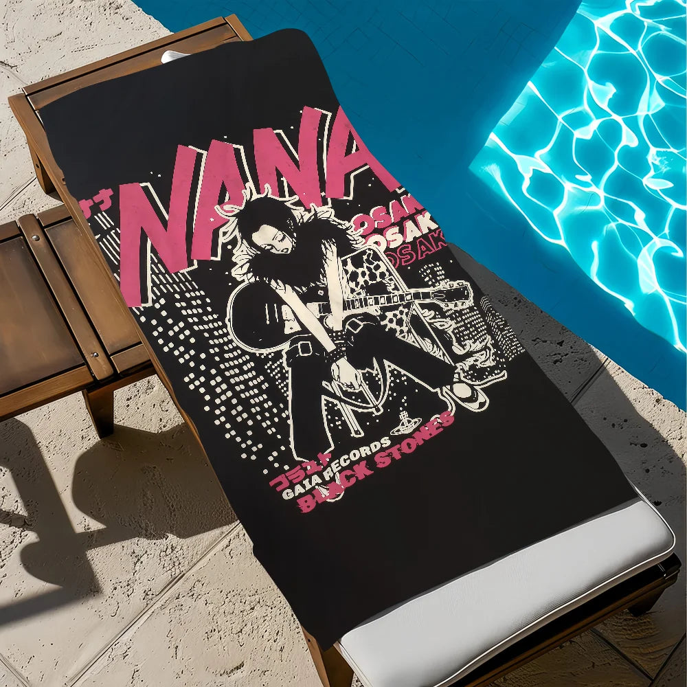 Nana Osaki Anime Quick-Dry Beach Towel | Soft Microfiber Pool Towel
