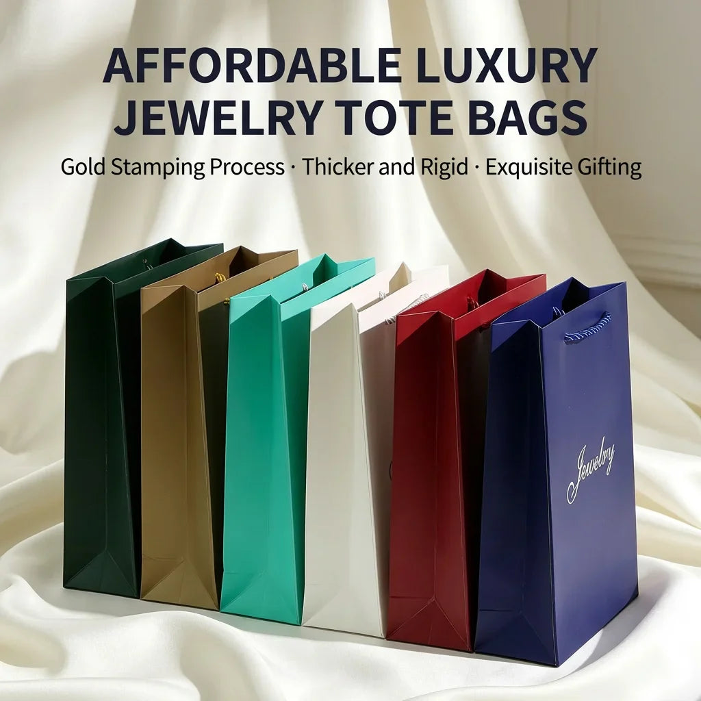 Paperboard Gift Tote Bag for Jewelry, Cosmetics & Party Favors