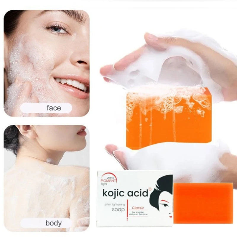 Kojic Acid Soap Face Body 100g Handmade Papaya Soap Deep Cleansing Brightening Skin Whitening Soap For Daily Facial Cleansing Peaceful Pleasures Health and Wellness