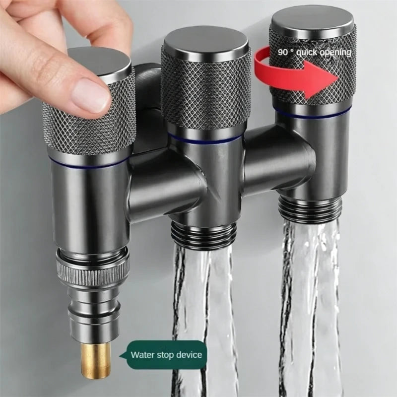 Bathroom Faucet Valve Fittings Valve One Into Three Out of The Balcony Kitchen All Copper Toilet Fittings Bathroom Fittings Peaceful Pleasures Health and Wellness