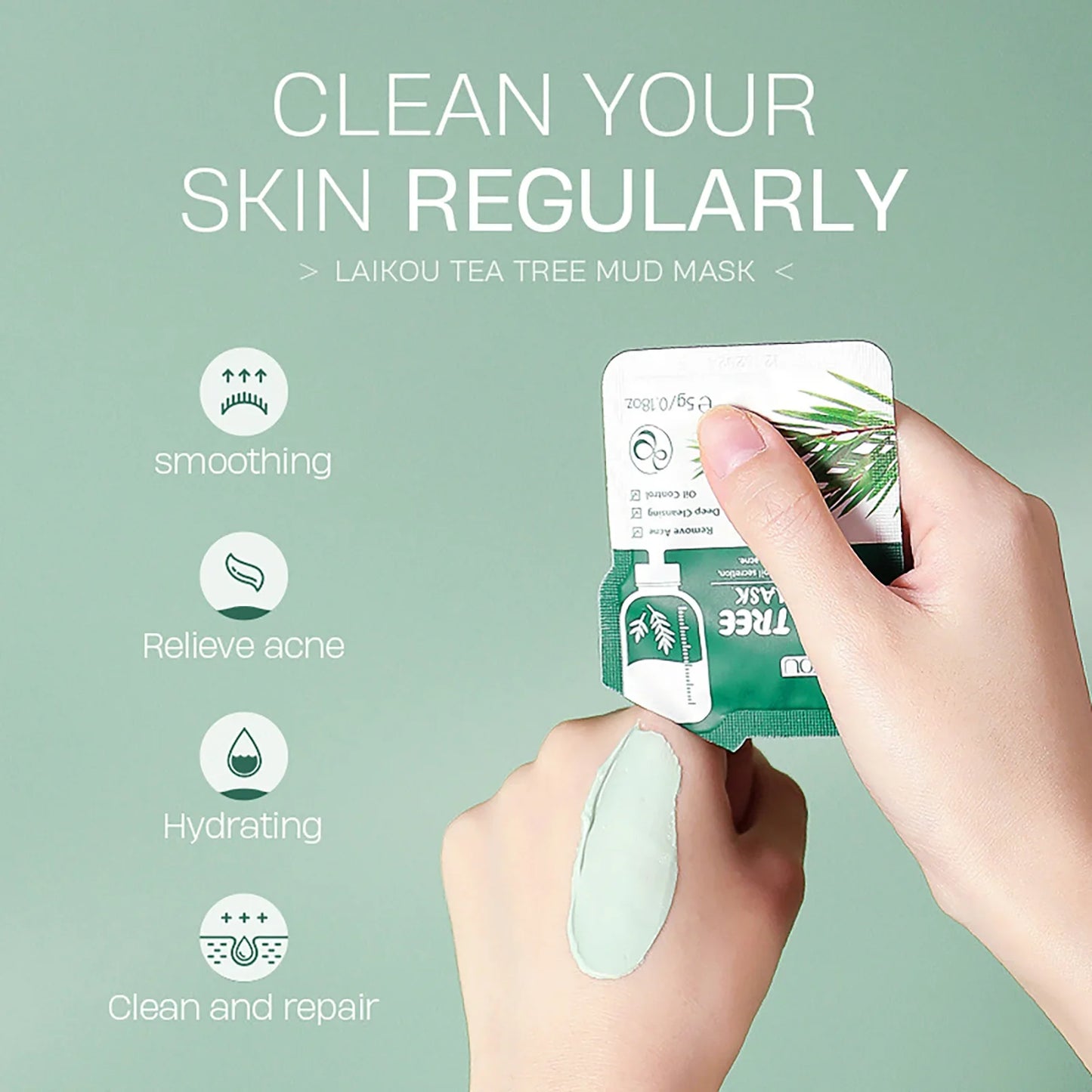 LAIKOU 5-Piece Mud Mask Set – Cleanse, Oil Control & Hydrate