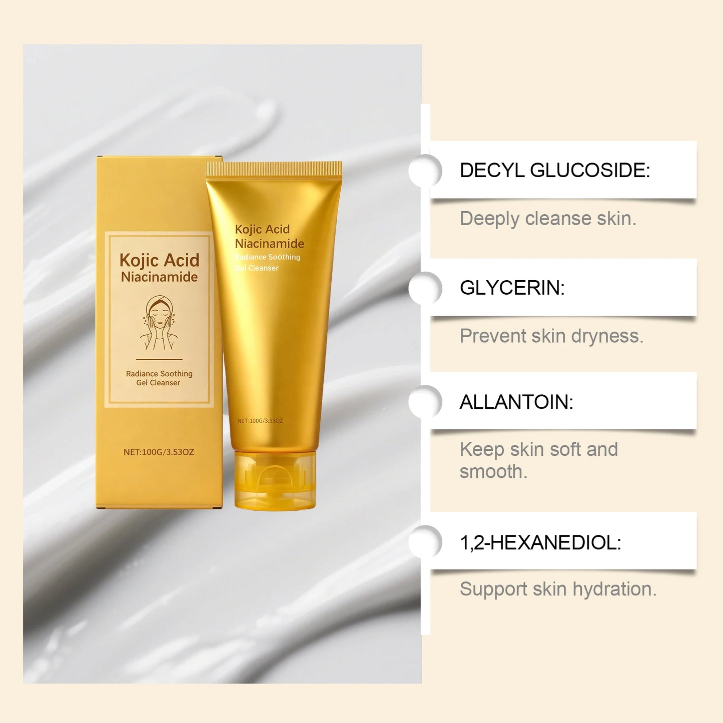 Radiance Soothing Gel Cleanser – Brightening Face Wash 100g