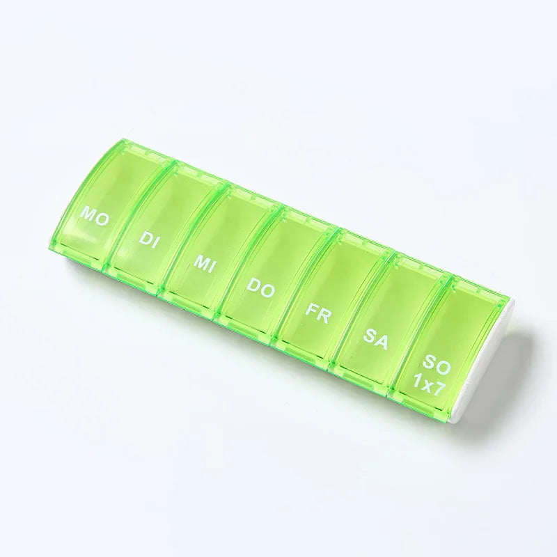 7-Day Weekly Pill Organizer | Portable Daily Tablet Case