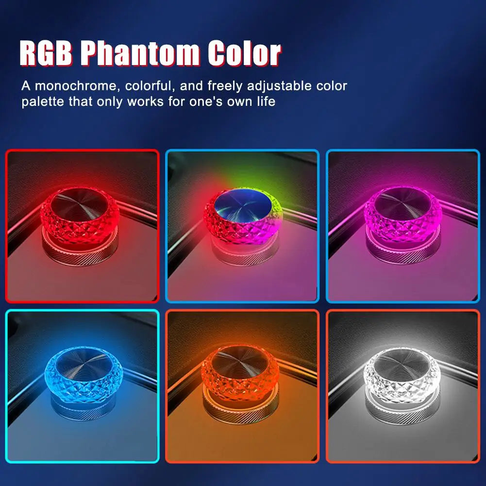 Car USB Ambient Lights Portable Mini LED Atmosphere Lamps Interior Decorative lights for car and Computer, Environment Lighting Peaceful Pleasures Health and Wellness