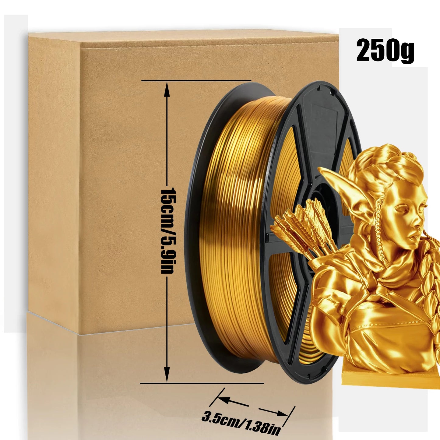 DINGSUN 3D Silk PLA Filament 1.75mm | 200g to 1kg Spool