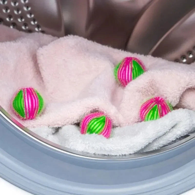 6/12pcs Downy Laundry Balls Pet Hair Remover Washing Capsules Removes Lint Personal Care Clothes Limpieza Reusable Ball Catch Peaceful Pleasures Health and Wellness