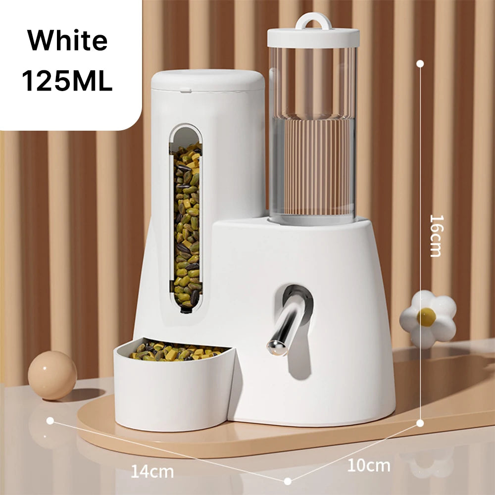 Hamster Water Feeder & Food Container for Small Animals