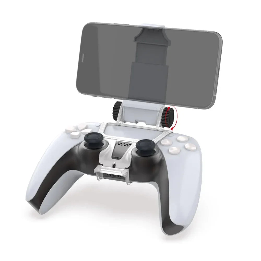PS5 DualSense Phone Clip Mount | 180° Angle Adjustment Holder