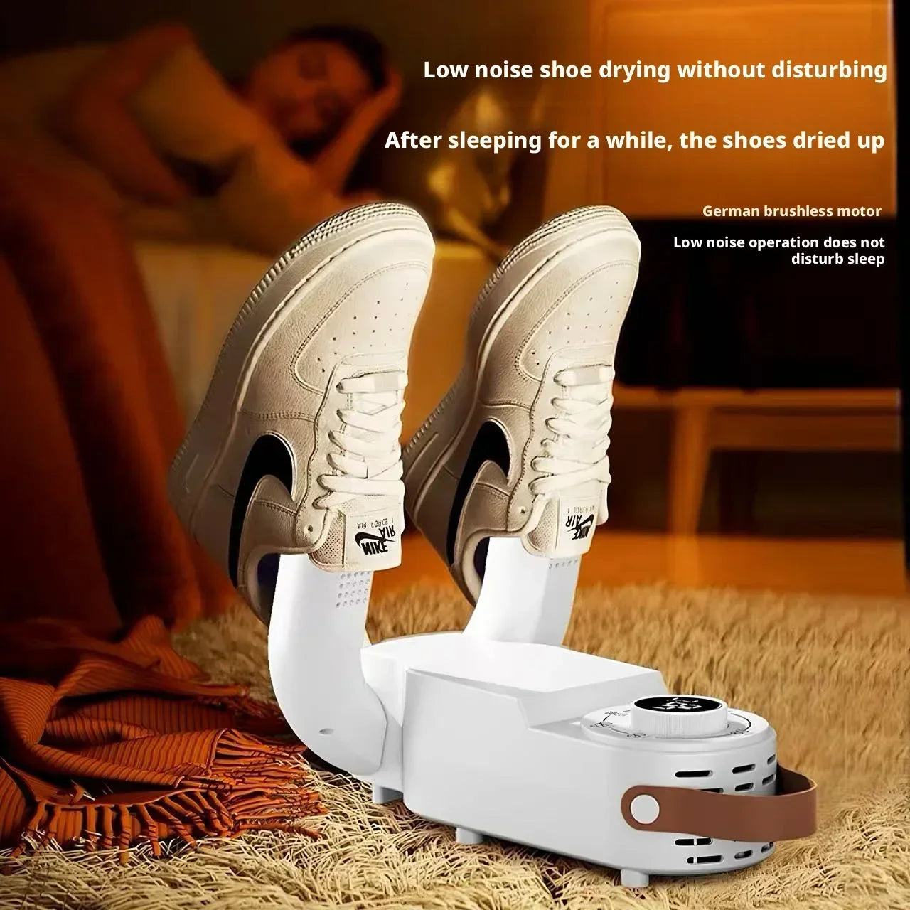 Shoe Dryer Smart Timed Home Use Constant Temperature Dehumidifier Portable Foldable Shoe Dryer Eliminates Odor Handy Shoe Heater Peaceful Pleasures Health and Wellness