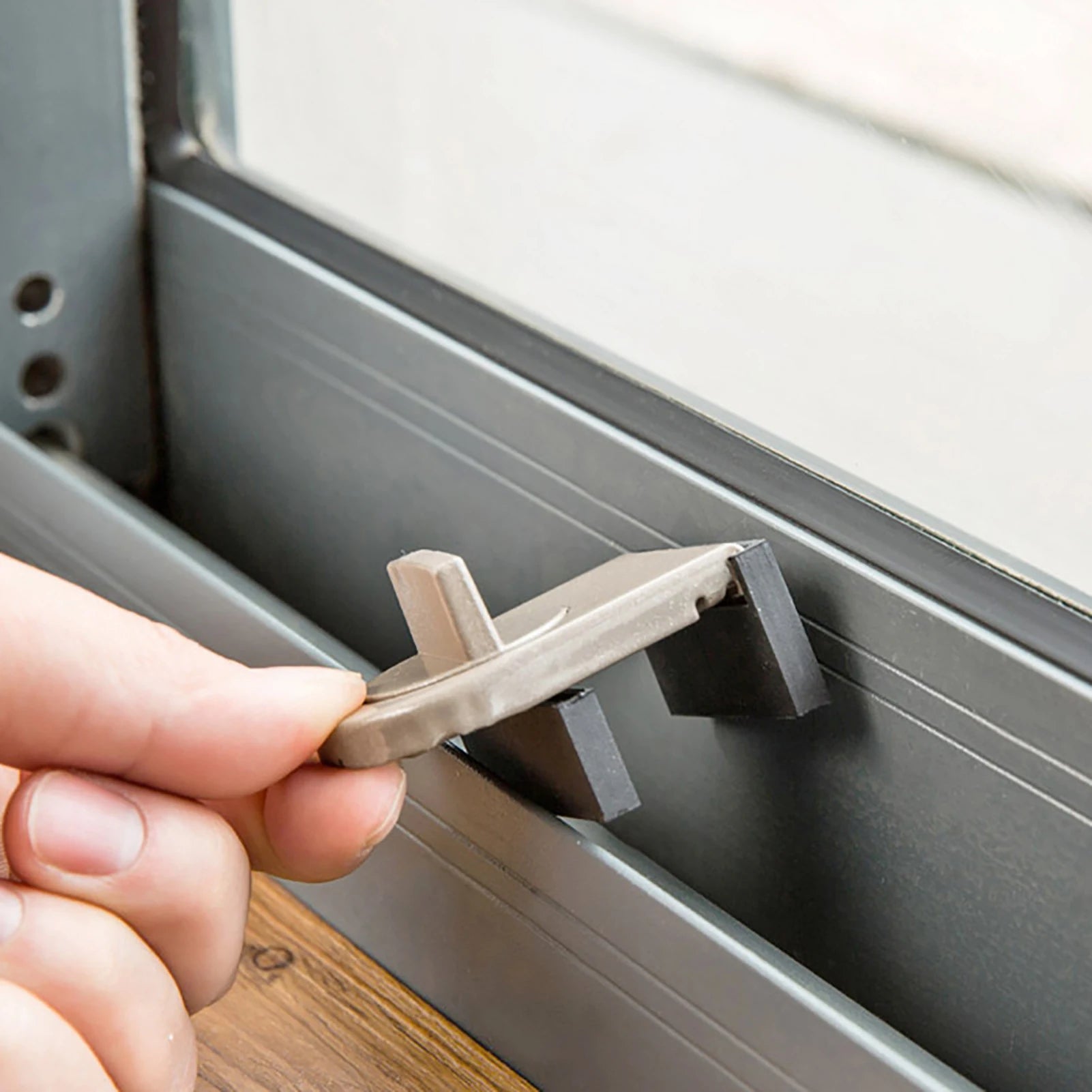 No Drilling and Effortless Door Lock Baby Safe Safety Sliding Door Window Lock Suitable for Sliding Windows Peaceful Pleasures Health and Wellness