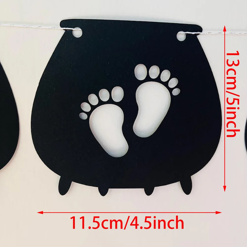 Halloween Baby Shower Banner – A Little Boo Is Due Bunting