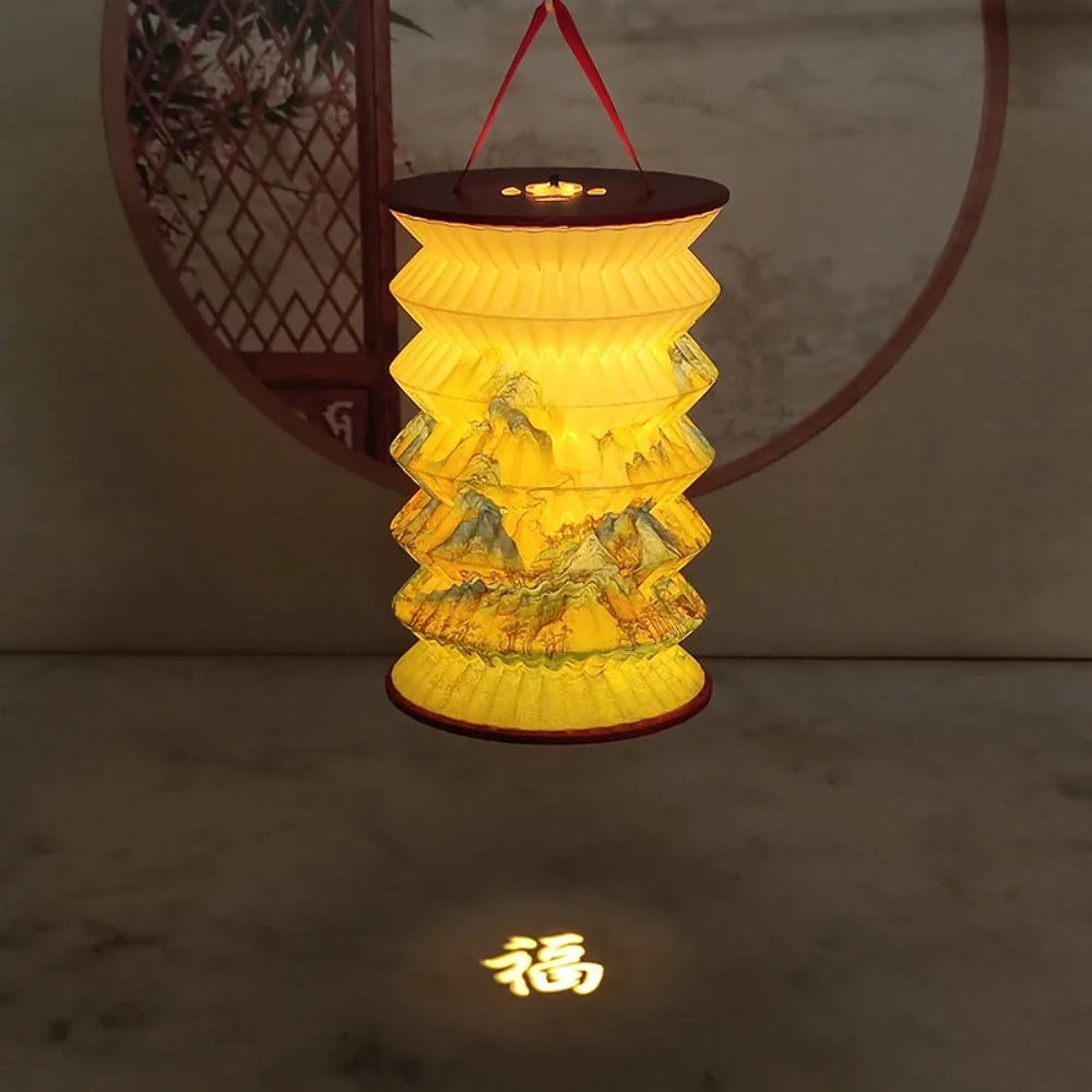 Foldable Chinese Paper Lantern | Mid-Autumn Festival Decor