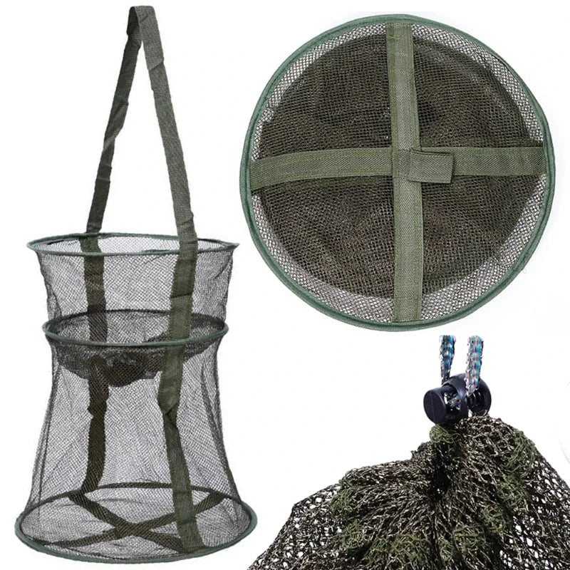 Collapsible Fishing Trap Net, Foldable Multi-Purpose Catcher For Crab Shrimp Eel Minnow Crayfish Outdoor Tackle Peaceful Pleasures Health and Wellness