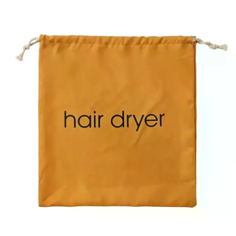 Suede Drawstring Hair Dryer Storage Bag | Travel Organizer
