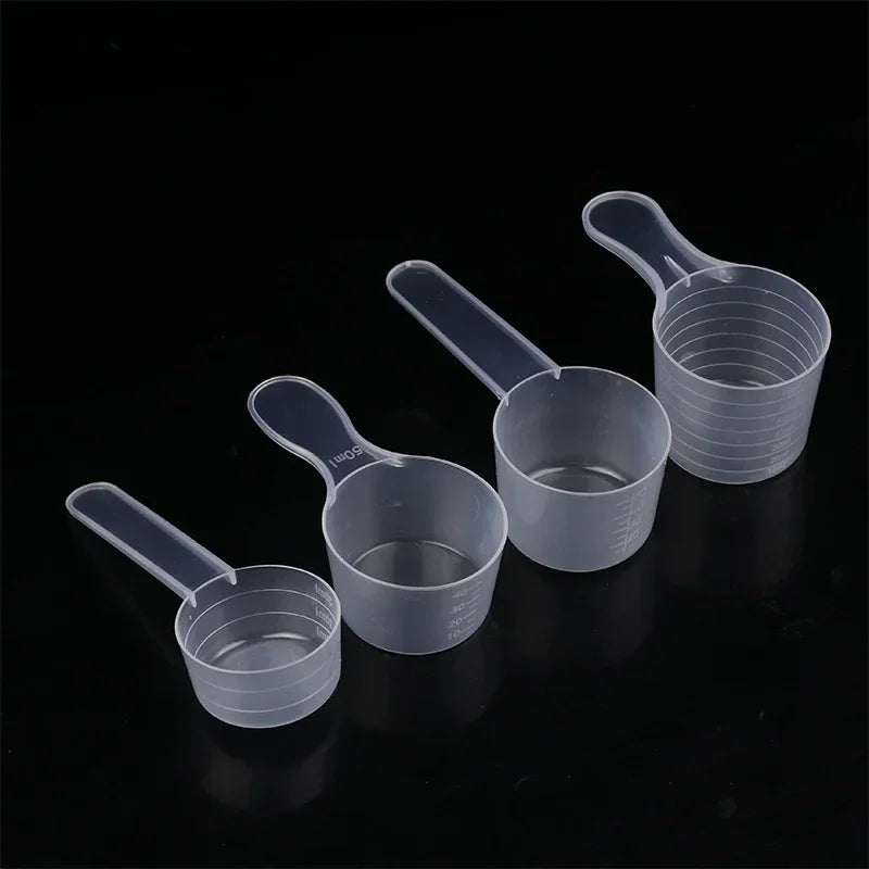 10-Pack Transparent Measuring Spoons 15/25/30/35g ML Scale