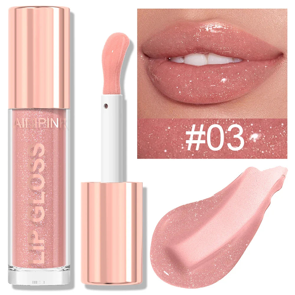 High Shine Glitter Lip Gloss Set – Non-Sticky Mirror Y2K