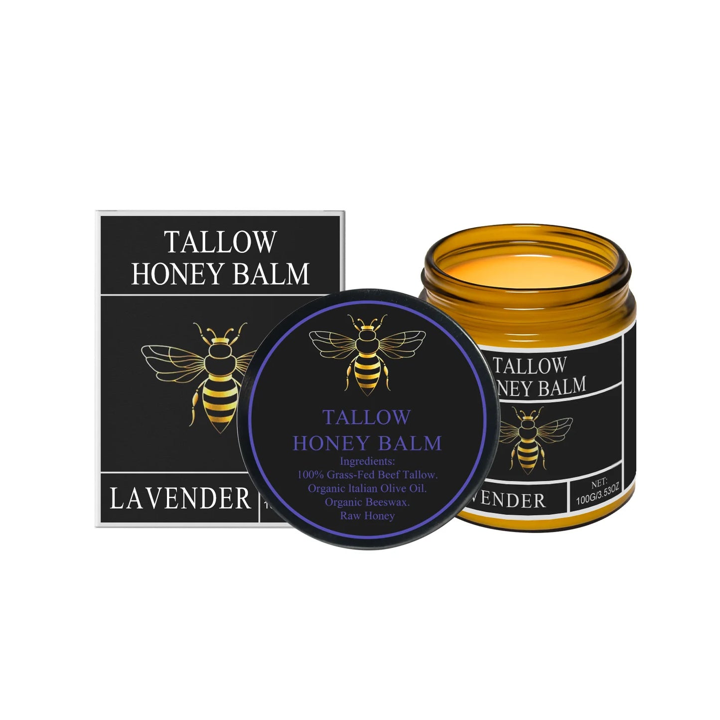 Beef Tallow & Honey Brightening Cream – Fade Dark Spots