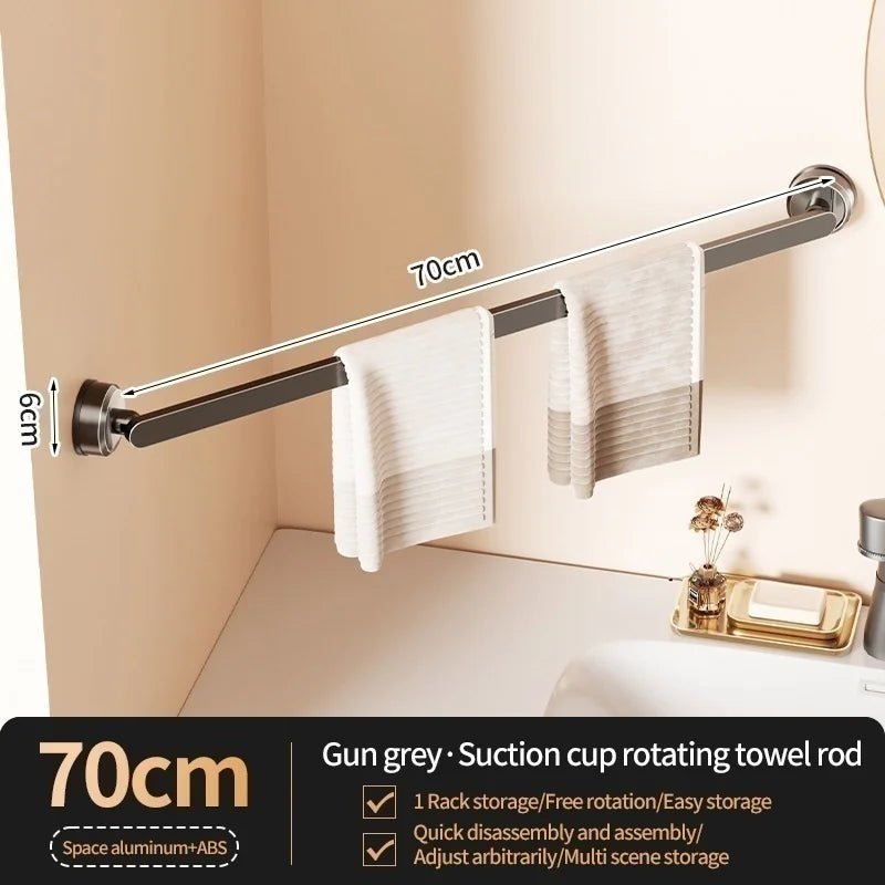 No-Drill Suction Cup Towel Bar & Wall Hanger | YUNJIEYA