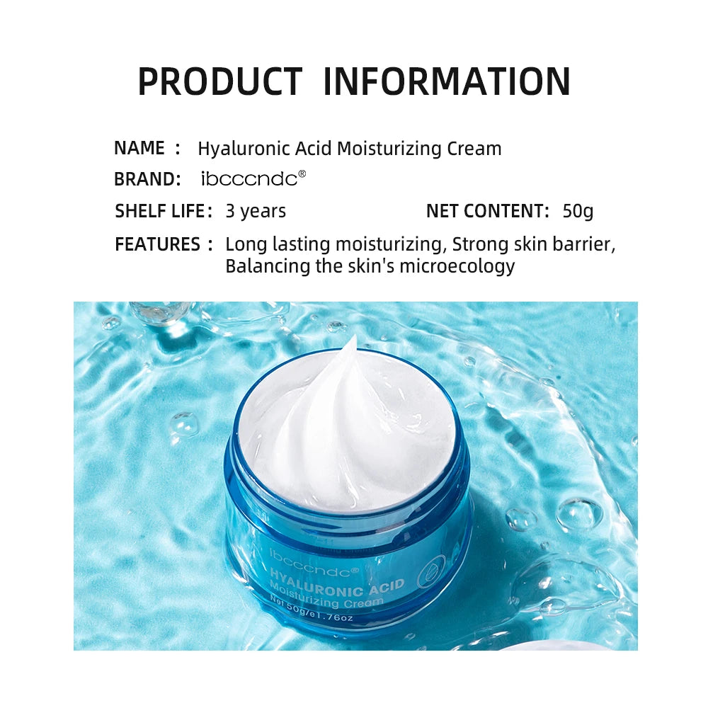 Hyaluronic Acid Gel Cream Hydrating Face Moisturizer For Hydrate&Smooth Extra-Dry Skin Nourishing Improve Dryness Facial Lotion Peaceful Pleasures Health and Wellness