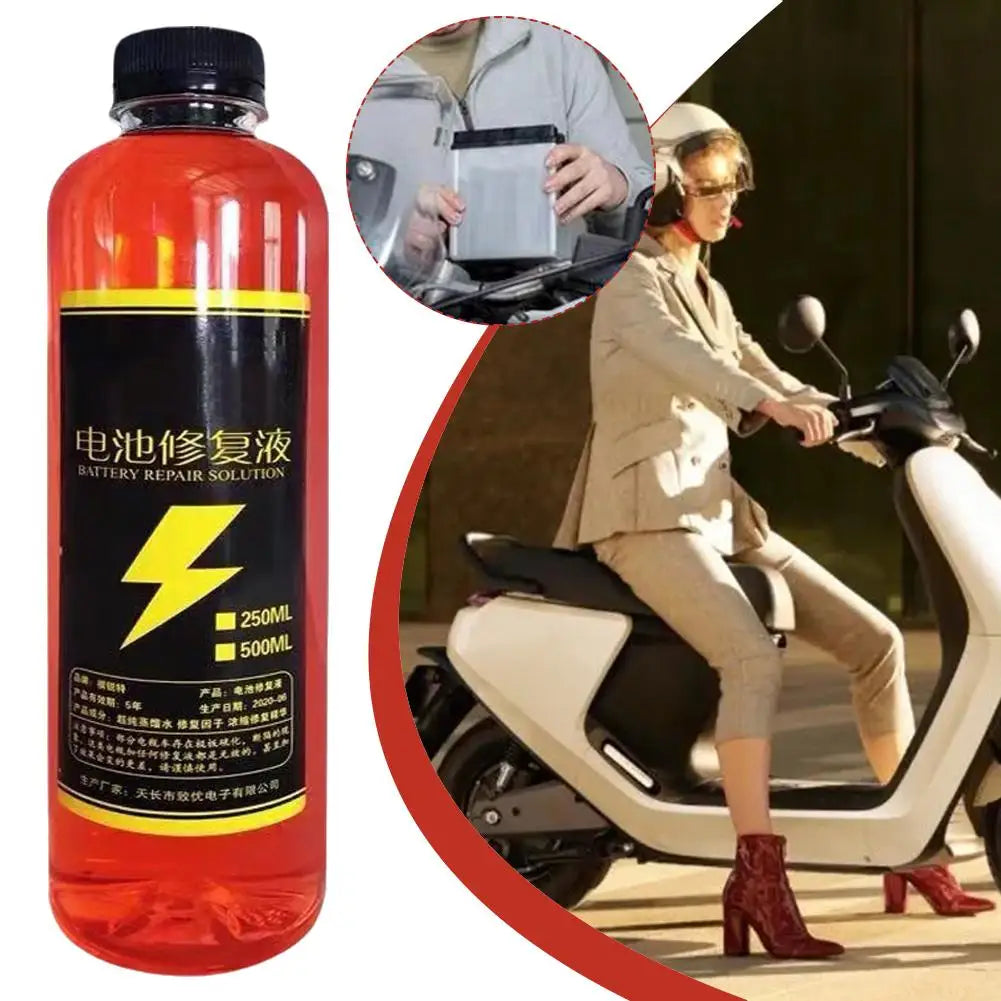 500ml Car Battery Repair Liquid Solution Battery Acid Solution For Battery Renewal Acid Battery Restore Liquid Terminal Cle Peaceful Pleasures Health and Wellness