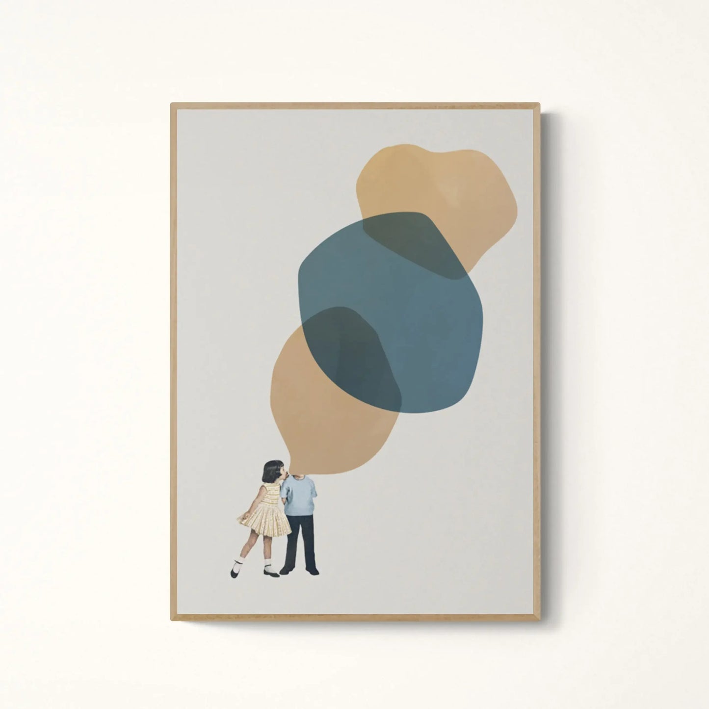 Abstract Modern People Philosophy Canvas Wall Art Print | Decor