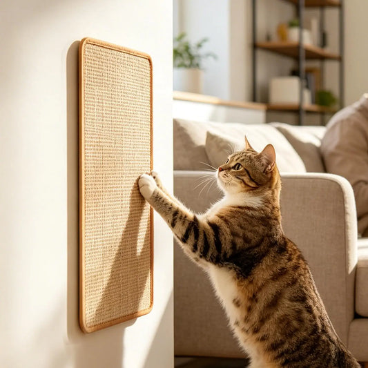 Self-Adhesive Sisal Cat Scratcher Mat | Furniture Protector Cat Scratcher Mat Peaceful Pleasures Health and Wellness