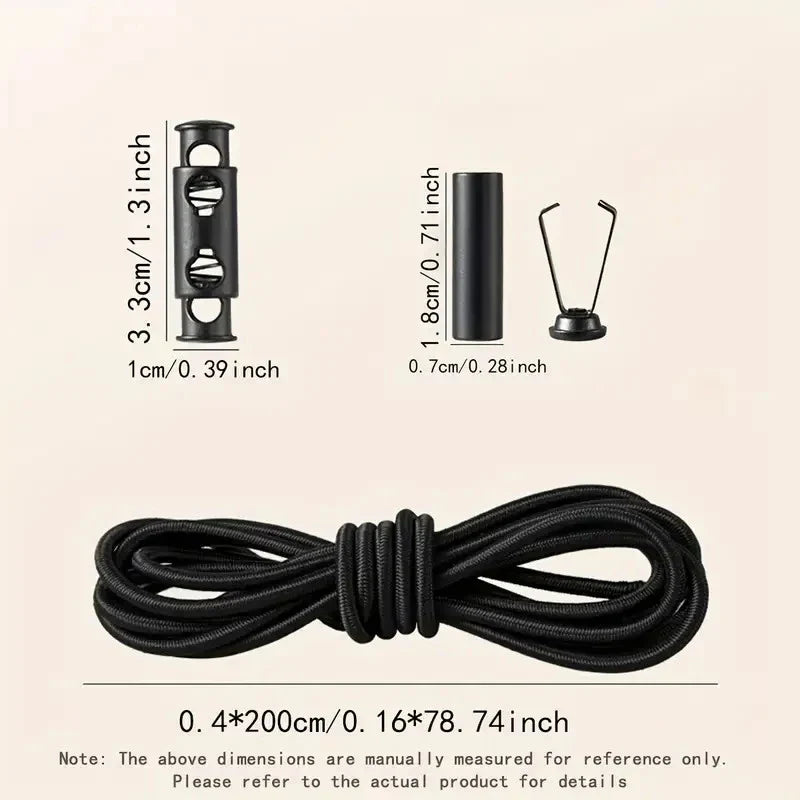 2M Elastic Drawstring Band Kit with Cord Lock & Threading Tool