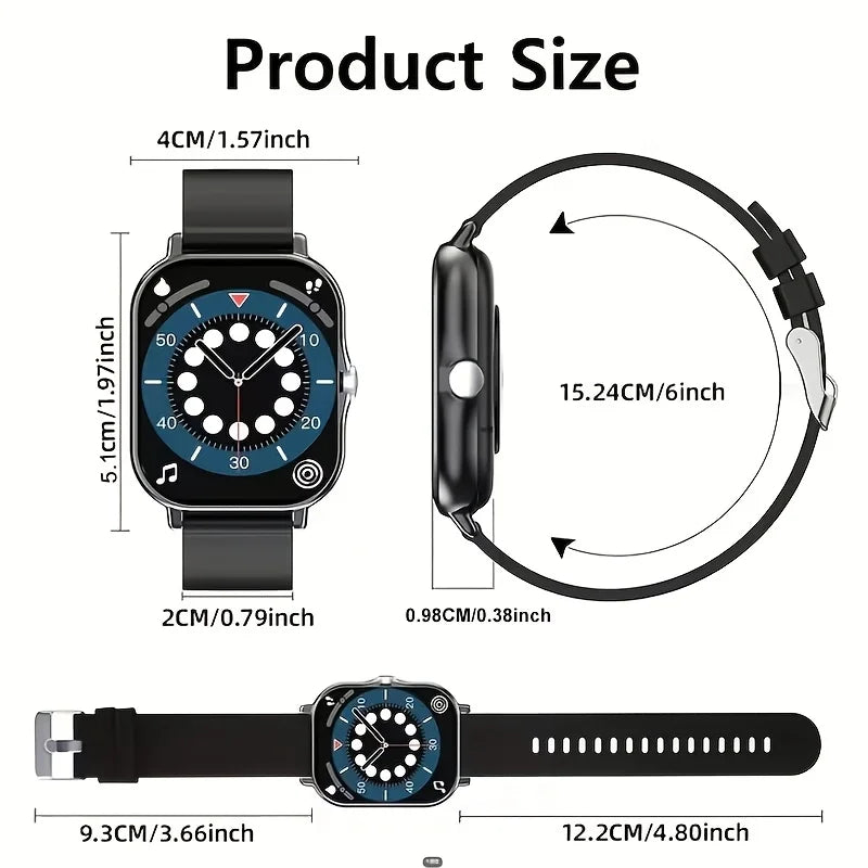 ERUN Smart Watch – HD Screen, Wireless Calls & Fitness Tracker