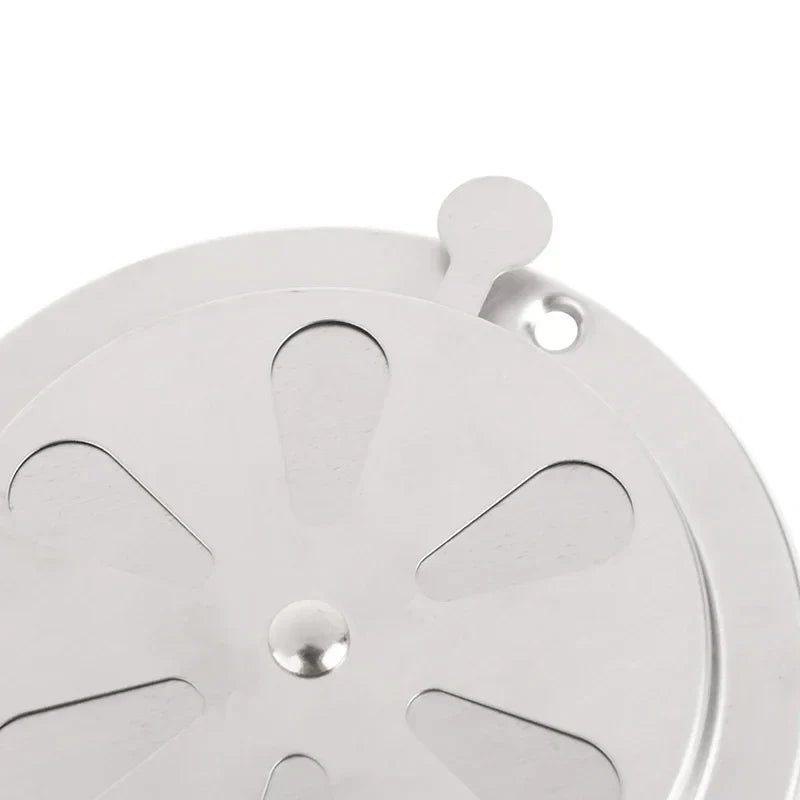 Adjustable Round Air Vent Grille 95/125mm – Stainless Steel
