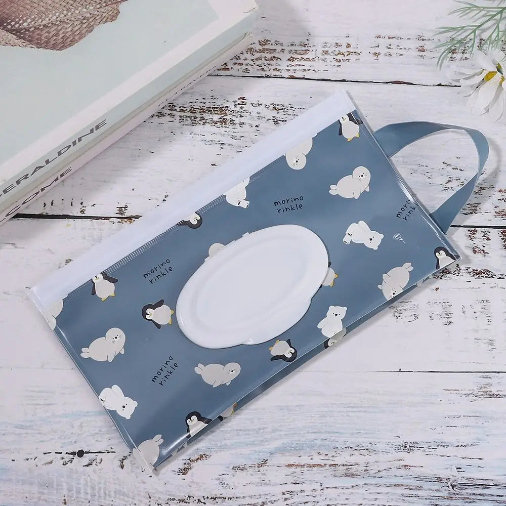 EVA Refillable Baby Wipes Pouch | Flip Cover Snap-Strap Holder