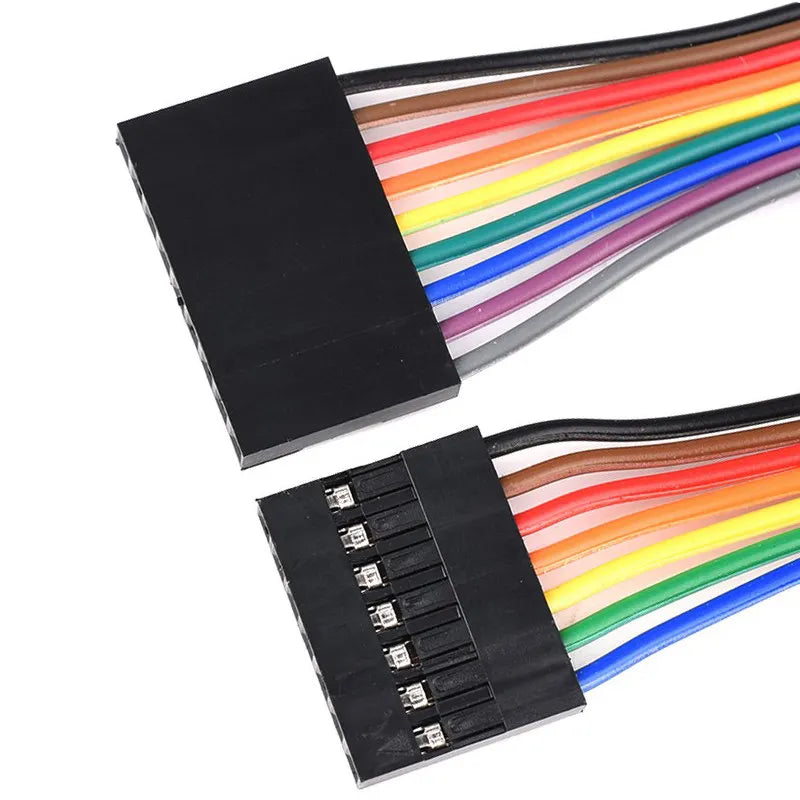10PCS 2.54MM Jumper Wire Dupont Line Female To Female 1P/2P/3P/4P/5P/6P/7P/8P/9P/10P 10cm/20cm/30cm Length 26AWG Peaceful Pleasures Health and Wellness