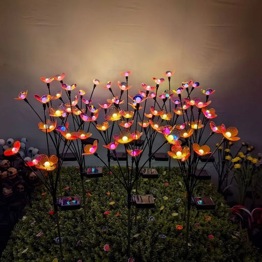 Solar LED Flower Ball Swing Garden Light – Lawn Decor Solar Garden Light Peaceful Pleasures Health and Wellness