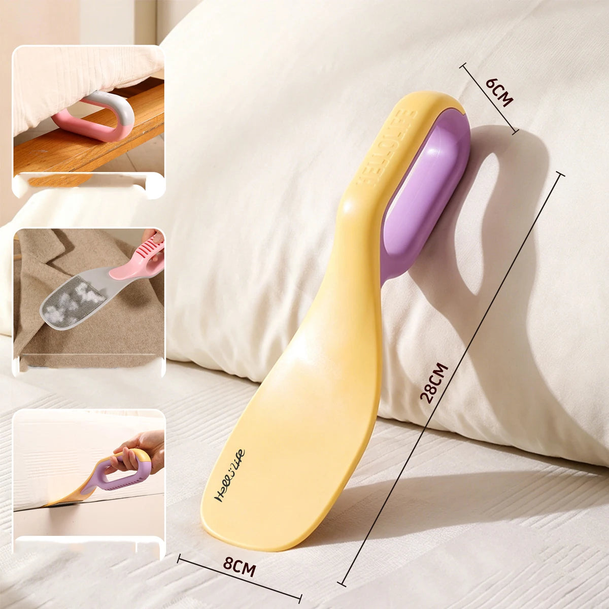2-in-1 Mattress Organizer and Fixer Labor-saving Bed Lifter Bed Sheet Gap Adjuster Bed Raiser Portable Sheet Changing Tool Peaceful Pleasures Health and Wellness Yellow
