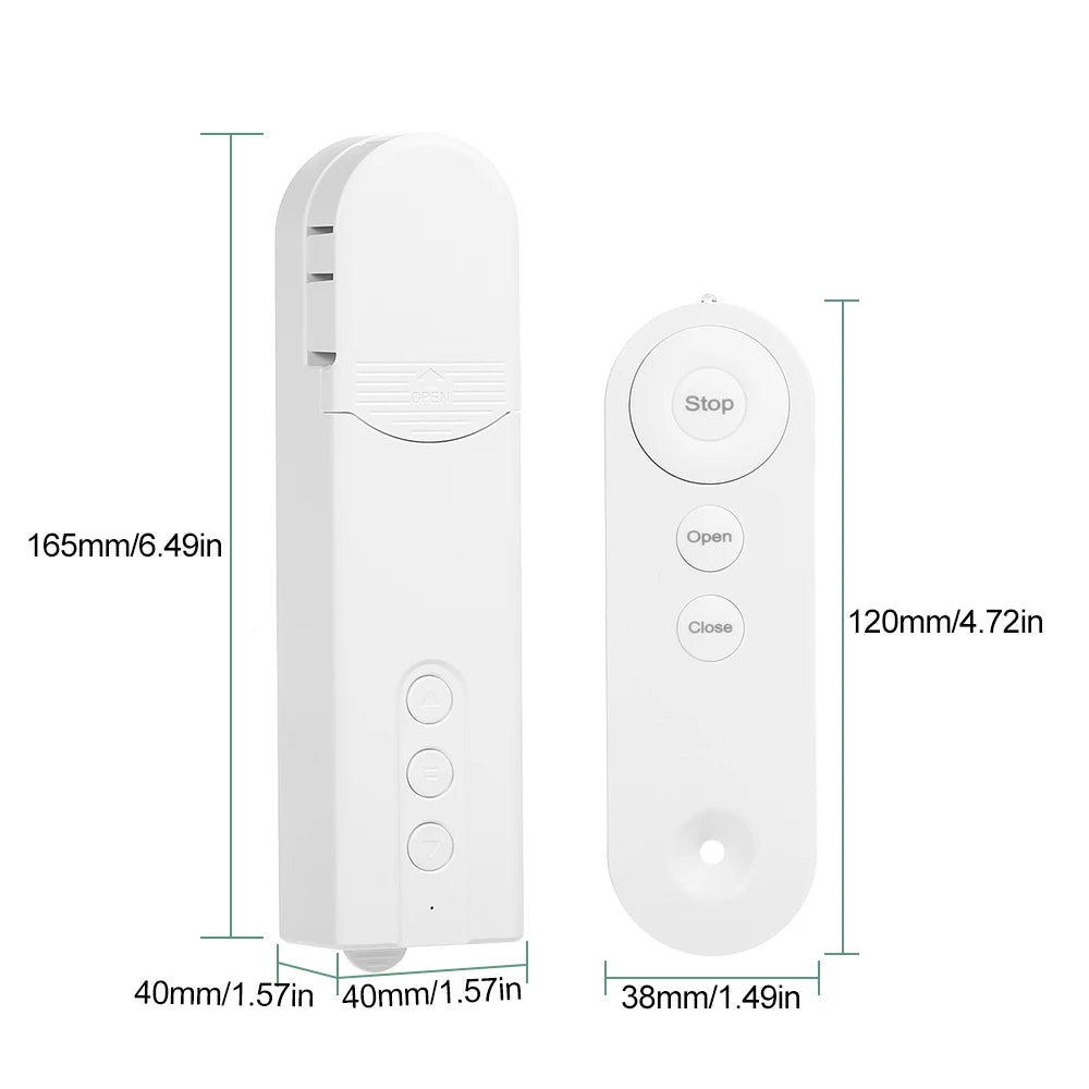 Smart Blind Motor Wifi Automatic Electric Roller Shutter Shadows App Control Lifting Curtain Opening Closing Driver Peaceful Pleasures Health and Wellness White China Mainland