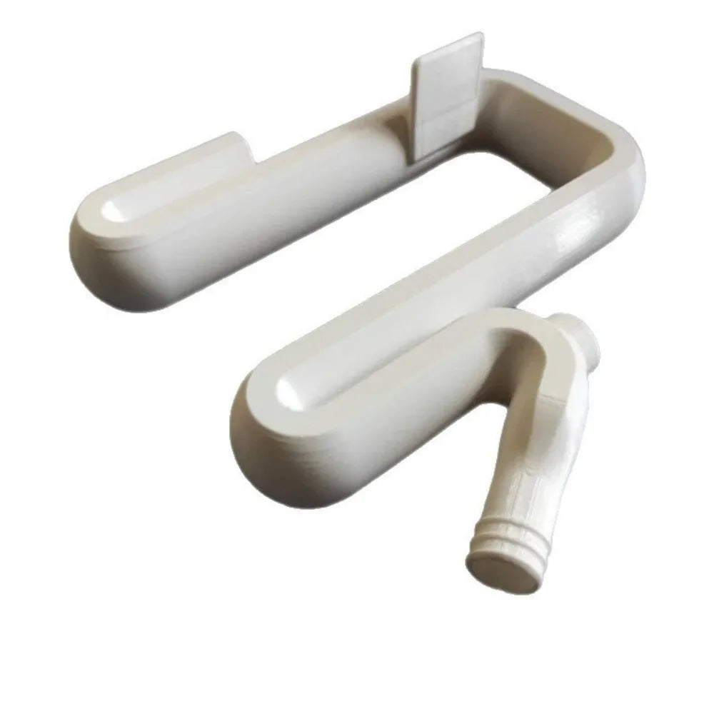 Self-priming Design Rainwater Transfer Pipe Siphon Mechanism PP Overflow Pipe Easy Installation Self-priming Siphon Hose Peaceful Pleasures Health and Wellness White