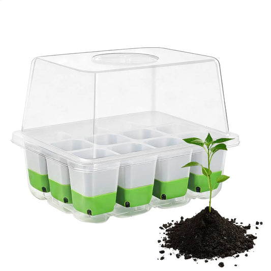 12-Cell Seedling Starter Tray with Humidity Cover | Germination Seedling Starter Tray Oasis Select