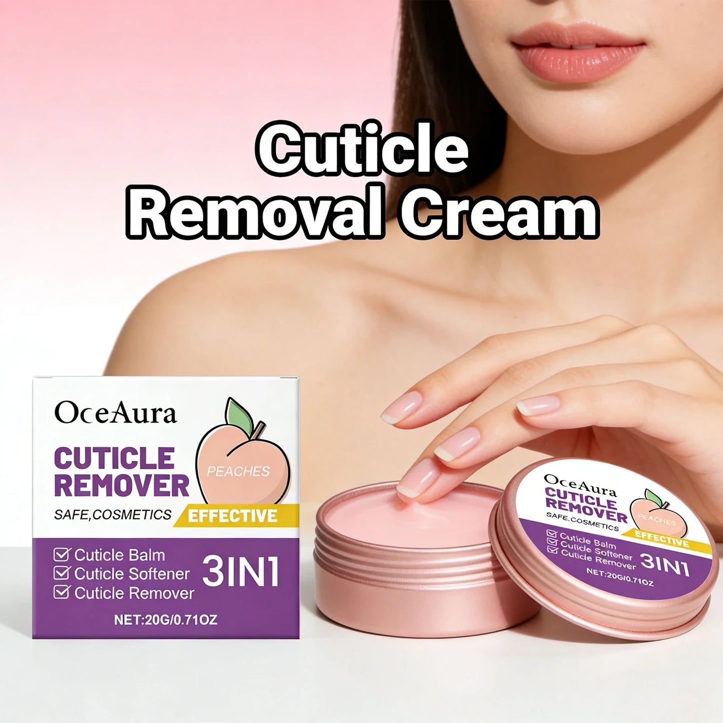 OceAura Exfoliating Hand Cream & Nail Cuticle Softener