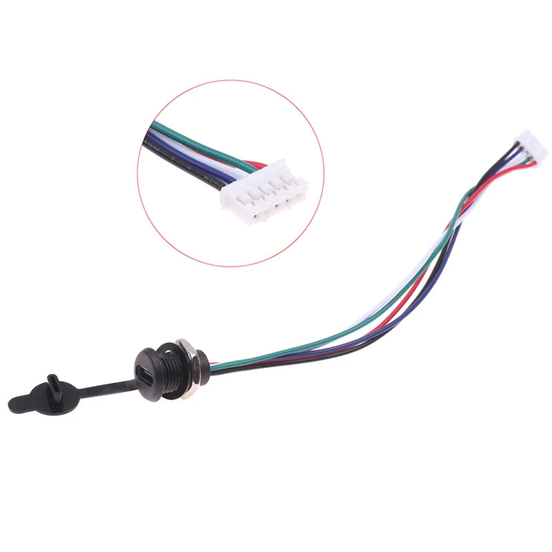 USB-C 2/4/5Pin High Current Charging Socket With PH2.0 Nut Snap Lock Plate USB Type-C Female Waterproof Female Connector Jack Peaceful Pleasures Health and Wellness 5Pin Black