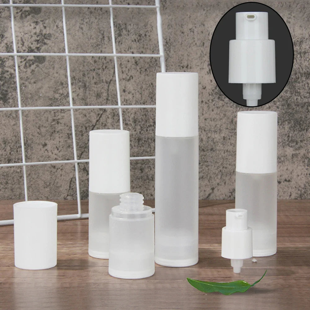 Airless Vacuum Pump Bottles 15ml–100ml | Travel Lotion Dispenser