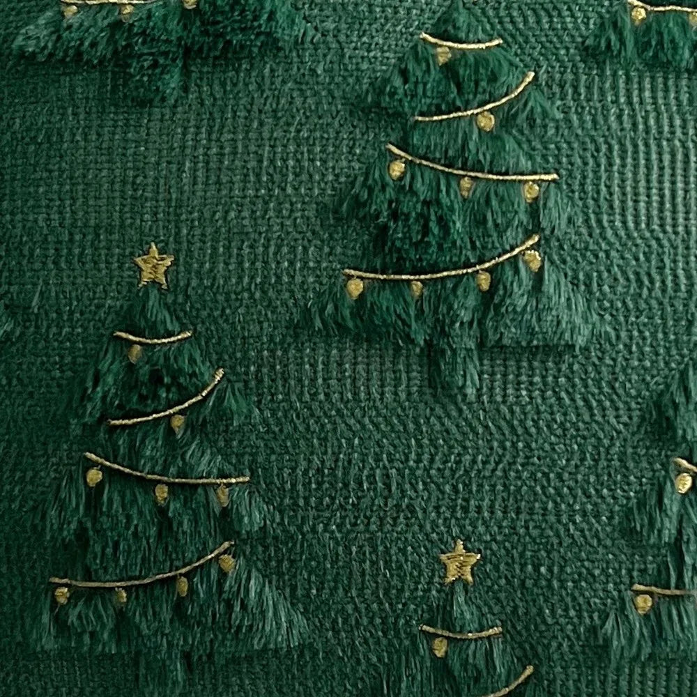 Christmas Plush Pillowcase – Xmas Tree & Reindeer Cushion Cover