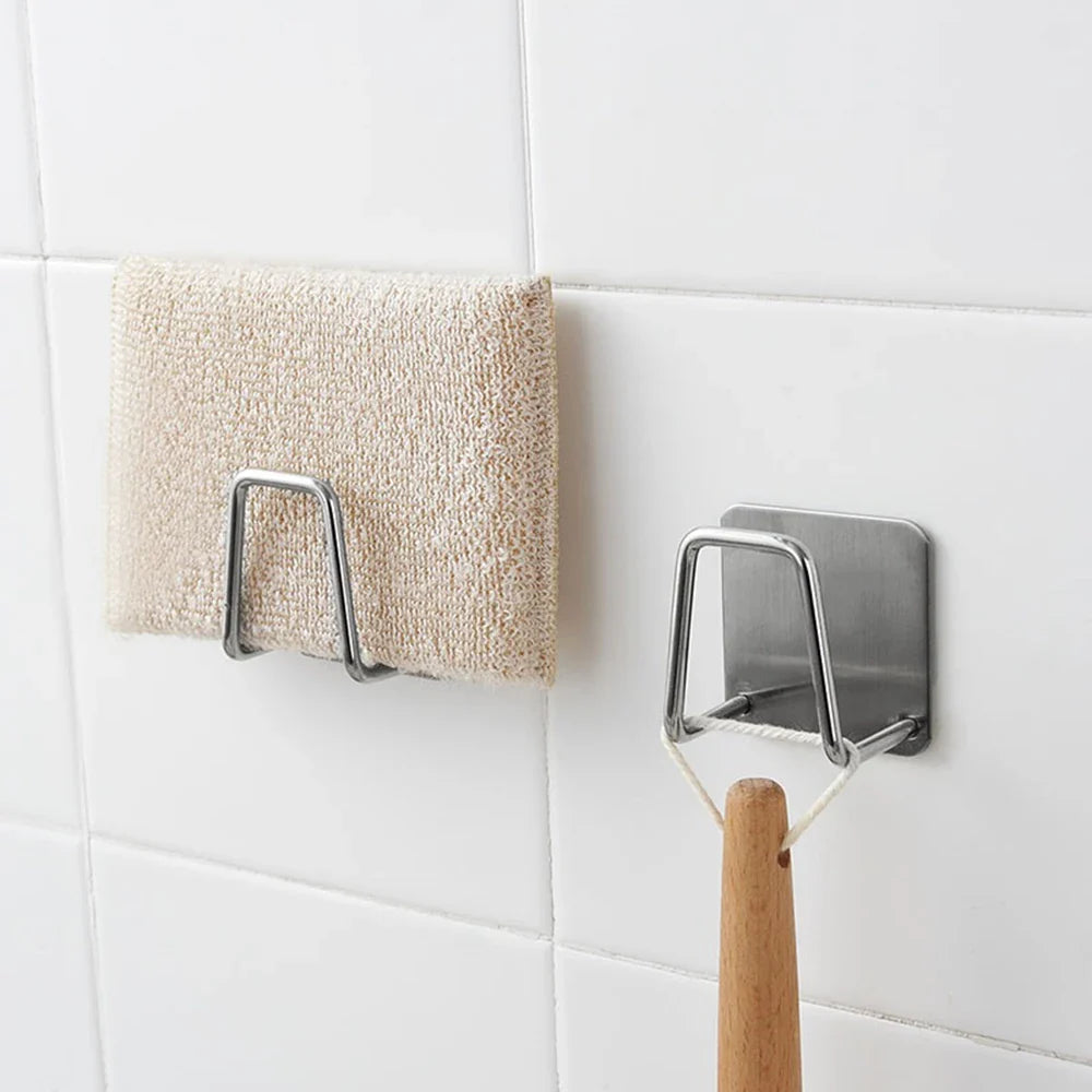 Sink Sponge Holder Rack – Wall Mount ABS Draining Caddy