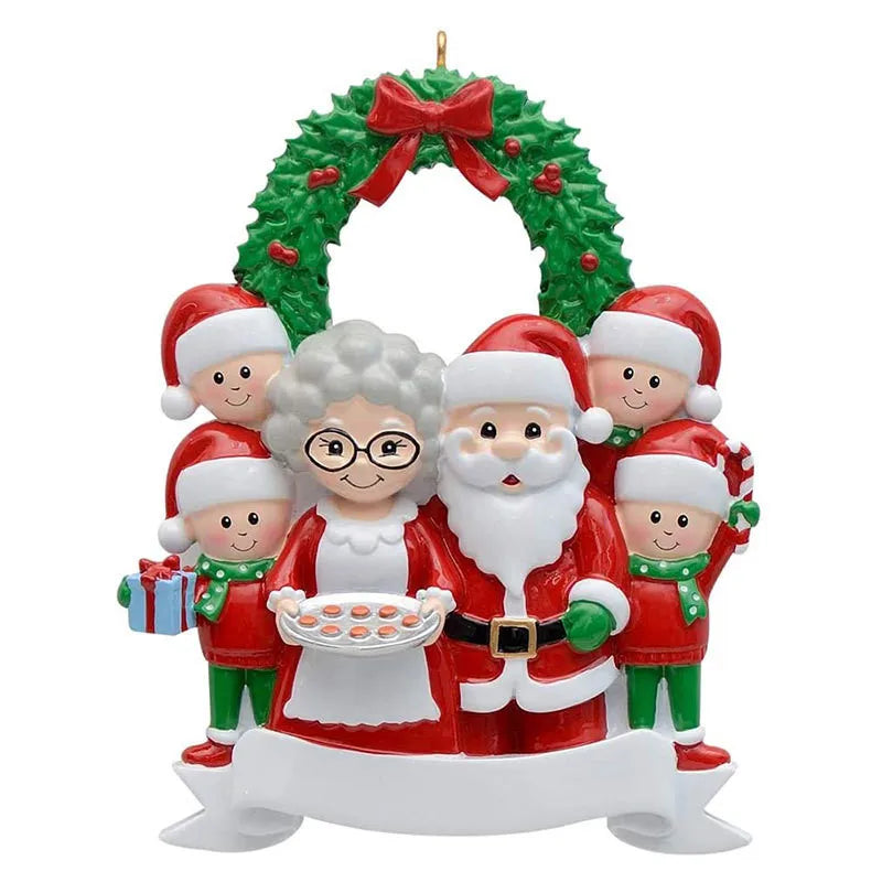 Personalized Reindeer Family Christmas Tree Ornament | Resin