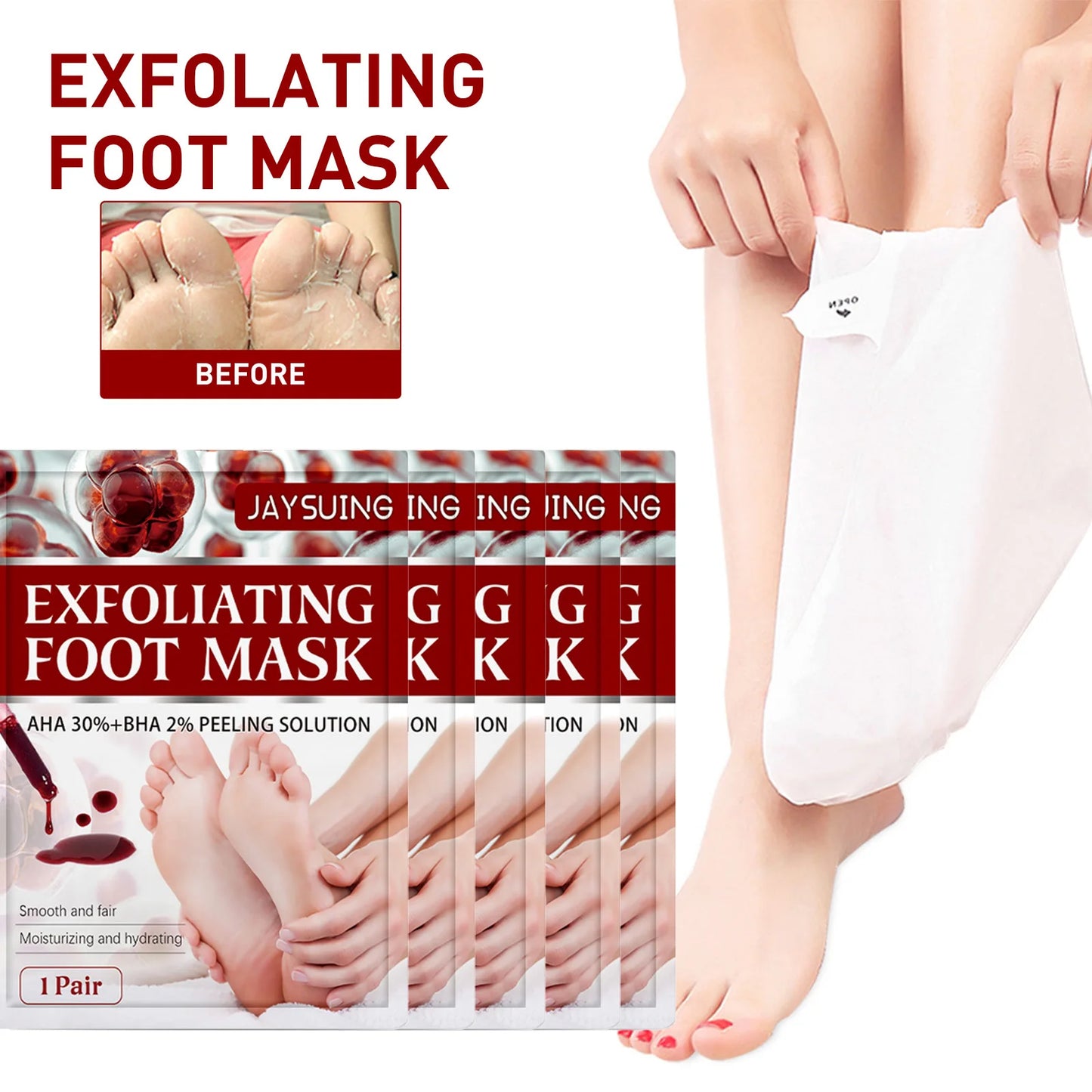AHA Exfoliating Foot Mask – Callus & Dead Skin Remover