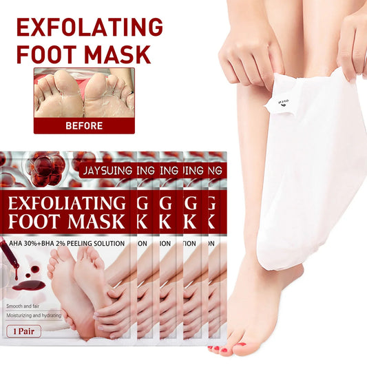 AHA Exfoliating Foot Mask – Dead Skin & Cracked Heel Peel Exfoliating Foot Mask Oasis Select