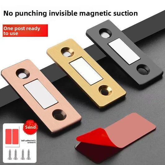 Magnetic Cabinet Catch L-Shaped Punch-Free Invisible Door Closer Cabinet Door Catch Oasis Select