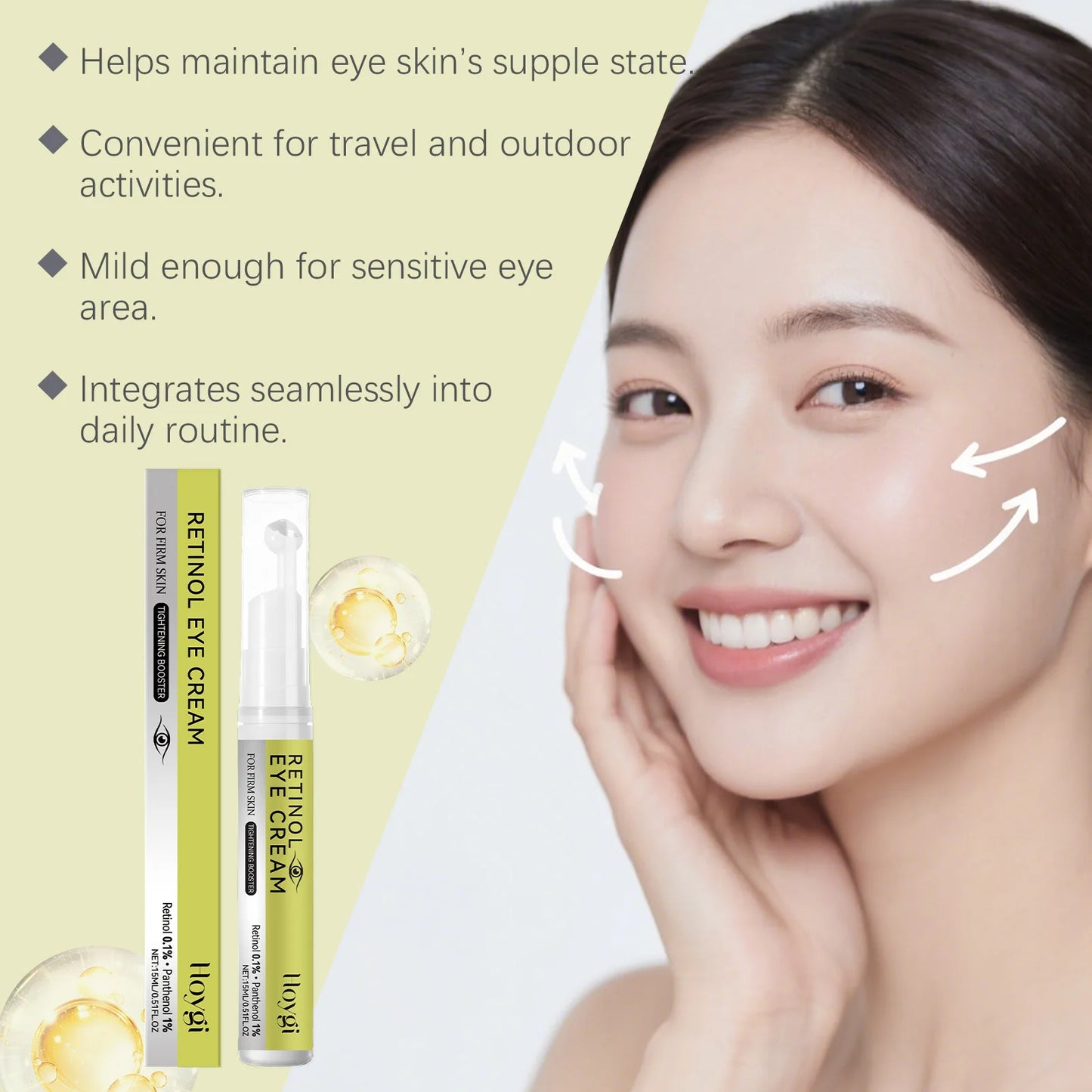 Retinol Eye Care Set – Firming Cream & Serum for Dark Circles